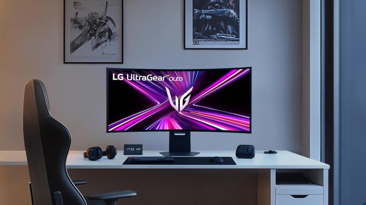 A Amazon está vendendo o monitor de jogos curvo LG Ultragear OLED de 45 polegadas por mais de US$ 550 de desconto