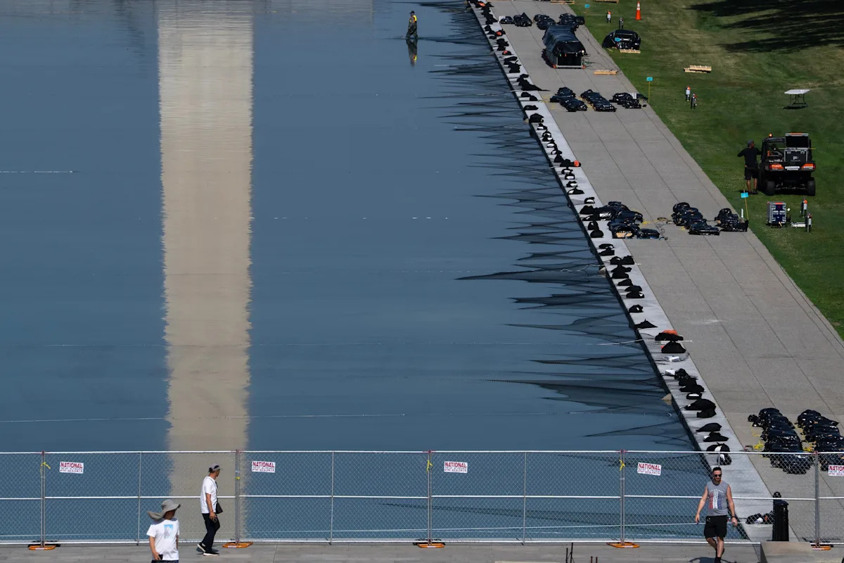 A administração de Trump não buscará novas propostas para reparar o Lincoln Memorial Reflecting Pool