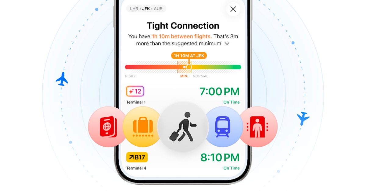 A atualização Flighty adiciona um novo recurso poderoso do Connection Assistant
