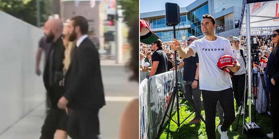 A audiência de Charlie Kirk verá três novas imagens horríveis do assassinato de uma estrela conservadora, disse o juiz, enquanto Erika Kirk é vista sendo levada às pressas para a audiência em Utah por guarda-costas: atualizações ao vivo