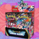 A caixa de exibição Chaos Rising Booster do Pokémon TCG com 36 pacotes tem grandes descontos na Amazon – compre por menos de $ 220