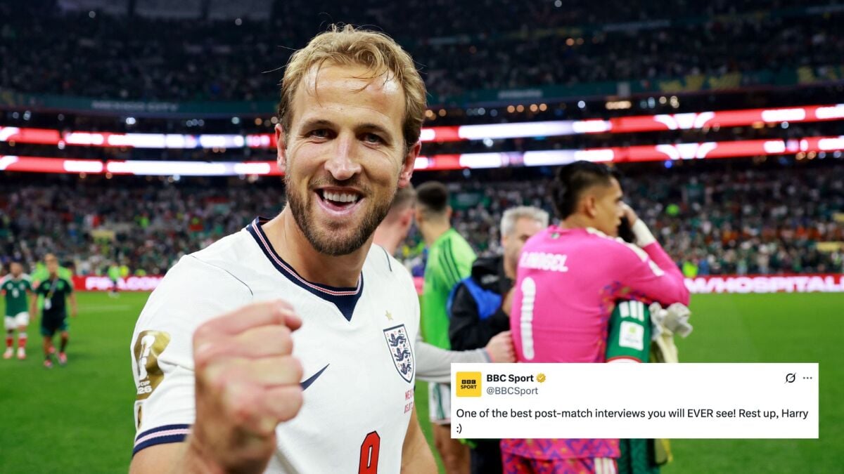 A entrevista pós-jogo da Copa do Mundo de Harry Kanes se torna viral pelos motivos certos