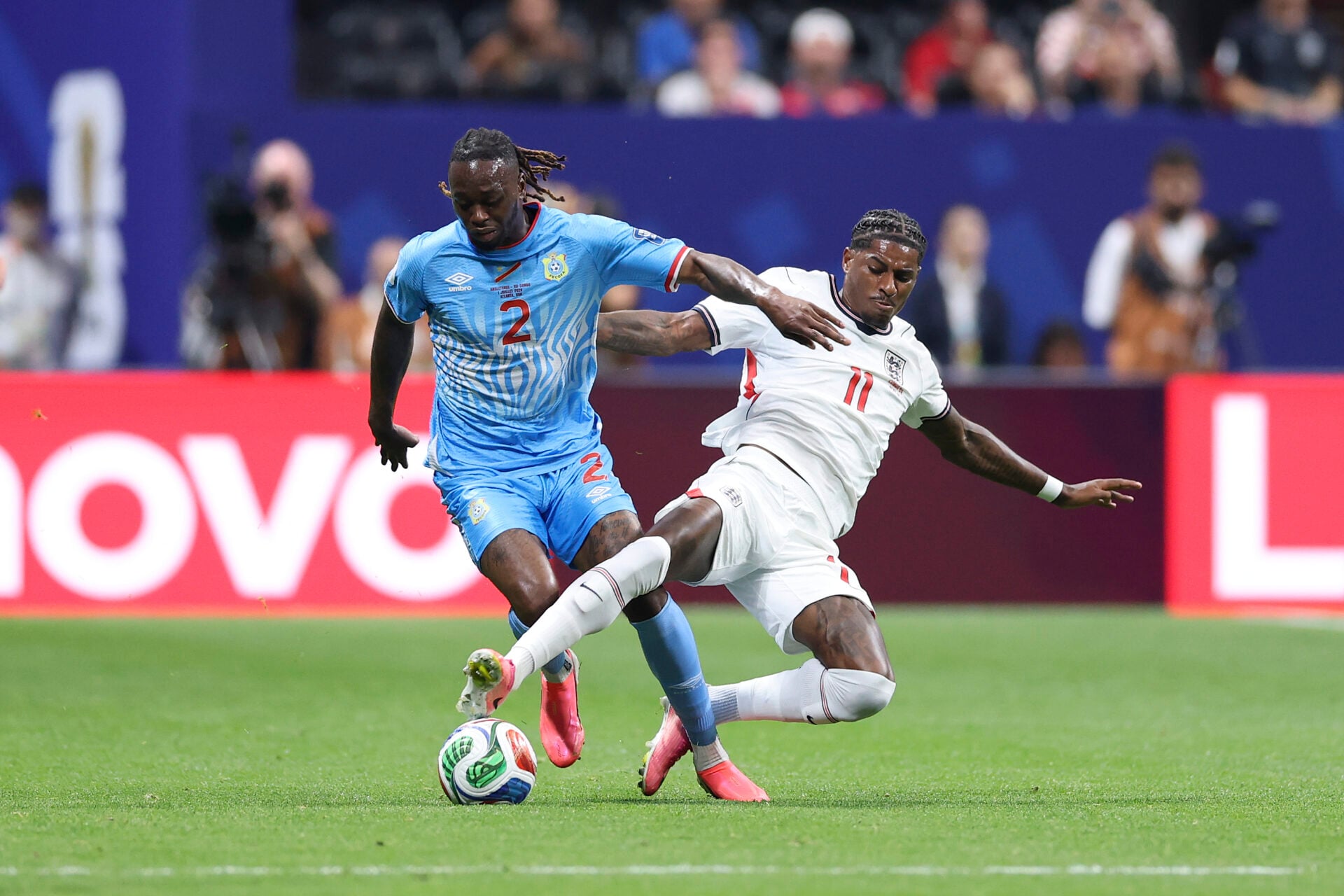 A estatística impecável de Aaron Wan-Bissaka na Copa do Mundo de 2026 que Marcus Rashford não conseguiu quebrar