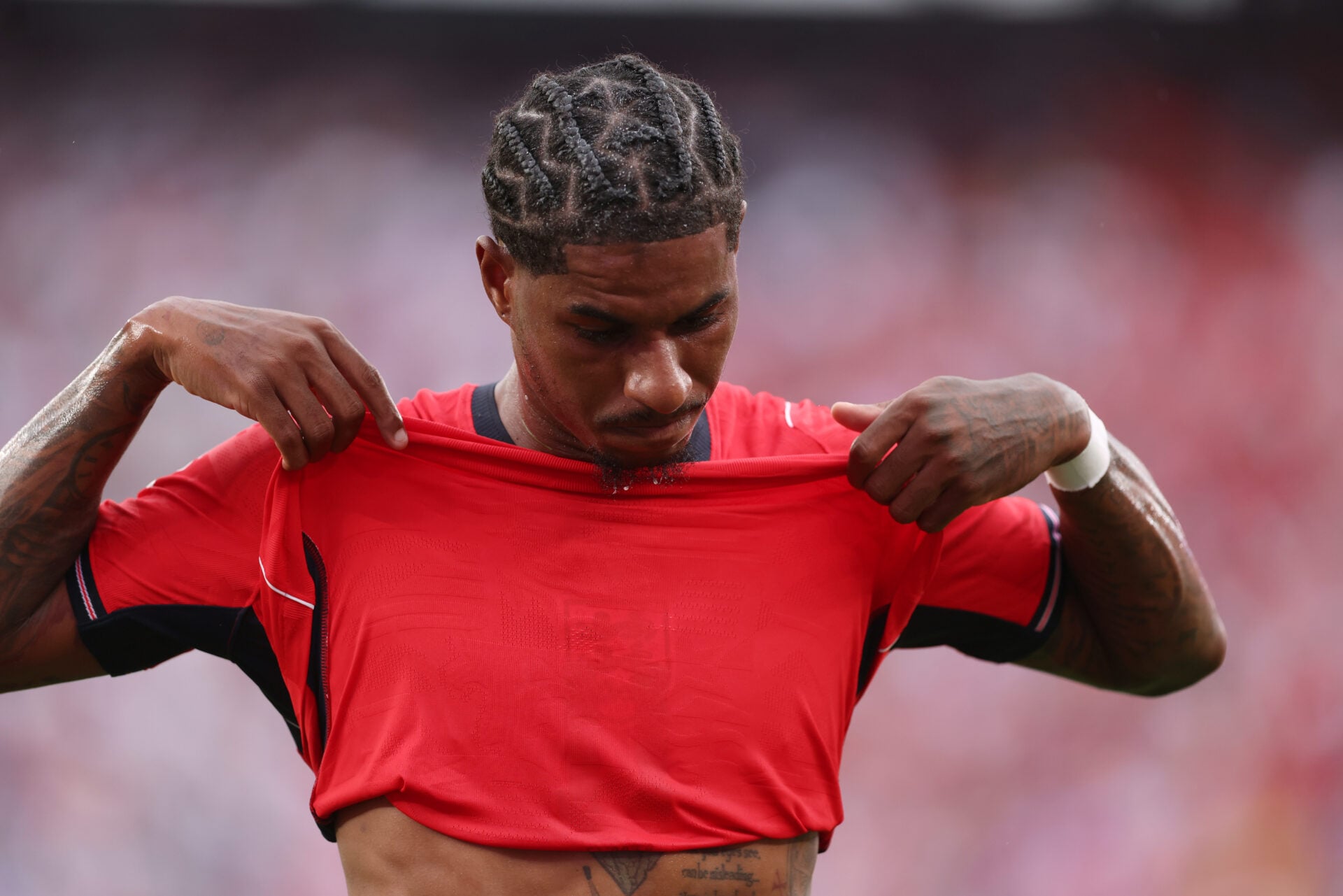 A estrela do Man Utd, Marcus Rashford, estabelece recorde direto sobre o futuro do clube antes do México x Inglaterra na Copa do Mundo