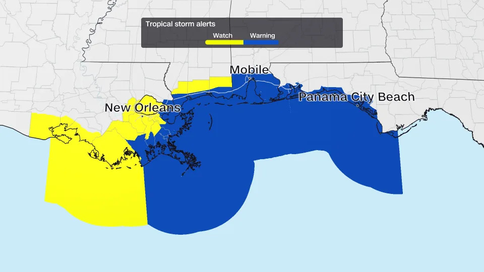 Alertas de tempestade tropical para Bertha. -CNNTempo