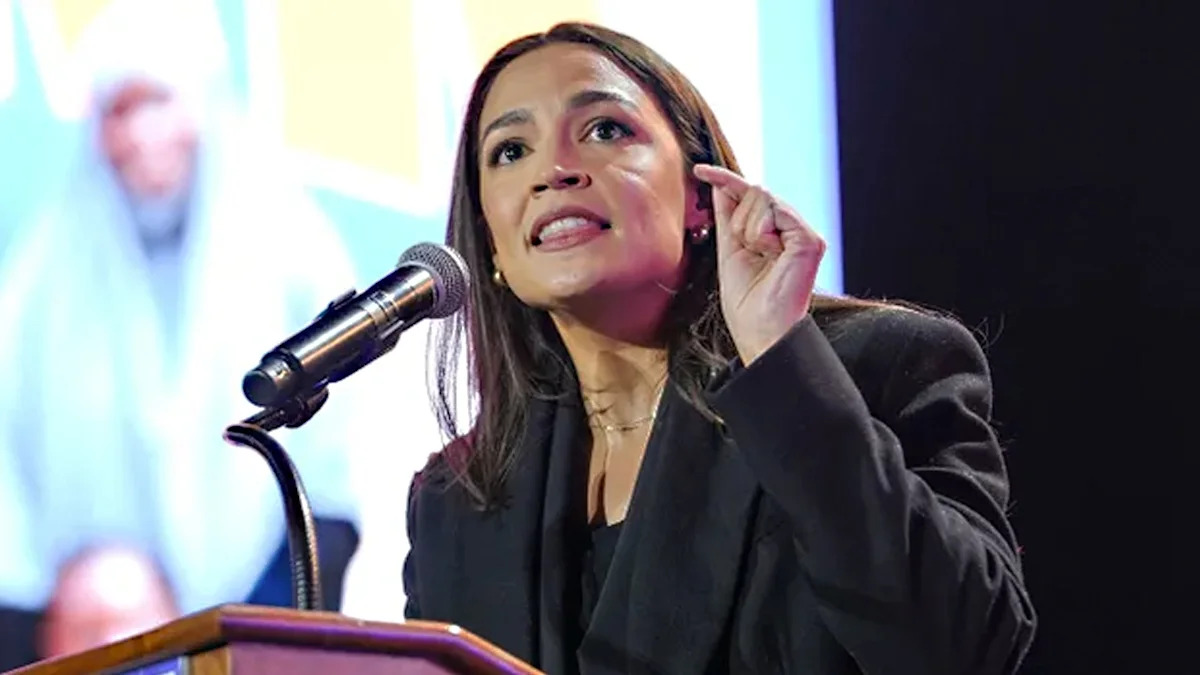 AOC fala no comício de Mamdani