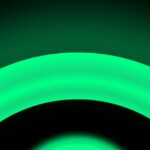 Aplicativo WhatsApp para iPhone ganha ponto verde para mostrar quem está online | A imagem mostra uma seção de um círculo verde vívido