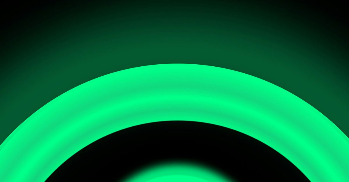Aplicativo WhatsApp para iPhone ganha ponto verde para mostrar quem está online | A imagem mostra uma seção de um círculo verde vívido
