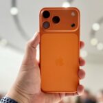 o iphone 17e em exibição