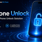 Logotipo do Dr.Fone em um fundo transparente