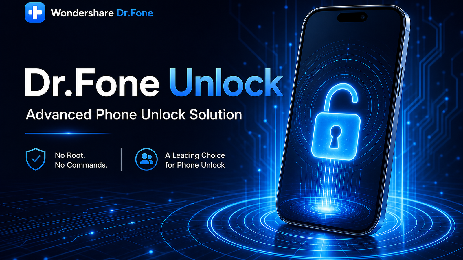 Logotipo do Dr.Fone em um fundo transparente