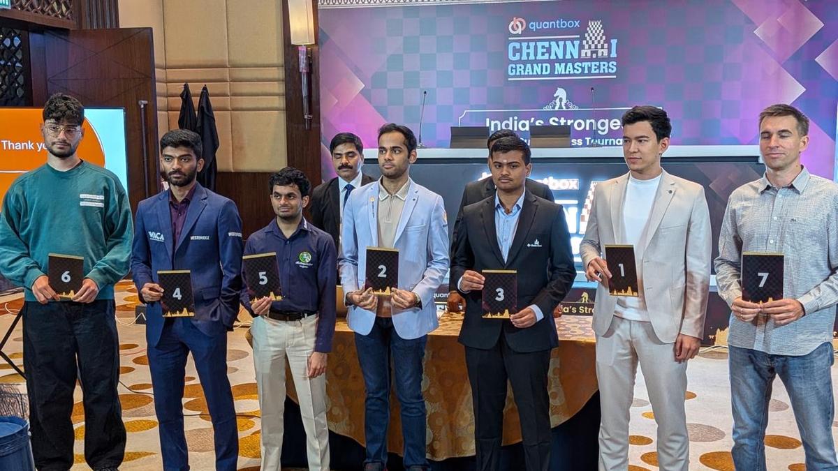 Chennai Grand Masters 2026: Gukesh enfrentará Nihal na rodada de abertura