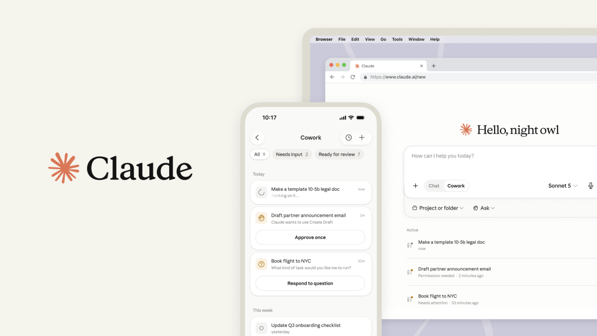 Claude Cowork se expande para dispositivos móveis e web