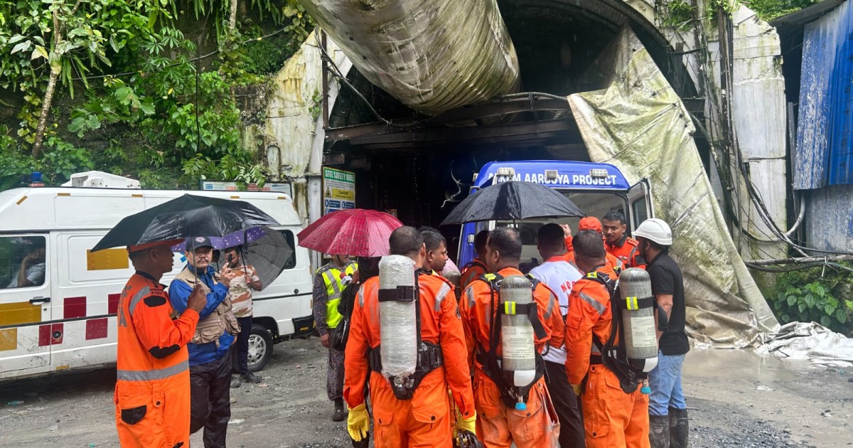 Colapso do túnel na Índia em um projeto hidrelétrico mata 10, enquanto 17 continuam desaparecidos