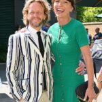 Davina McCall liderou as estrelas que chegaram para o dia 13 de Wimbledon no sábado. A apresentadora, de 58 anos, foi acompanhada por seu marido Michael, de 52