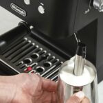 Máquina de café expresso clássica de aço inoxidável