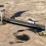 As condições de seca estão piorando na França, com imagens chocantes de hoje mostrando um rio Loire completamente árido em Montjean-sur-Loire