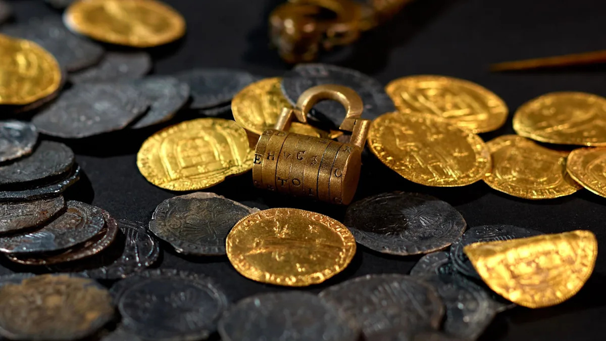 Uma imagem de uma moeda de ouro
