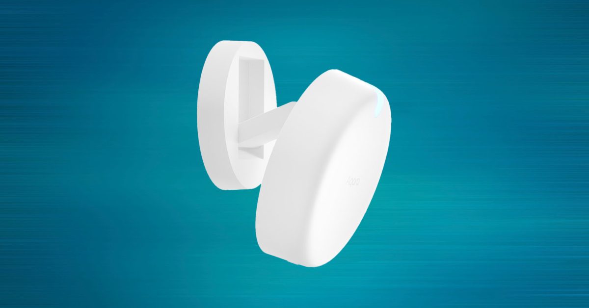 Batalhando com sensores de presença Aqara e HomeKit | Sensor de presença Aqara FP2 mostrado