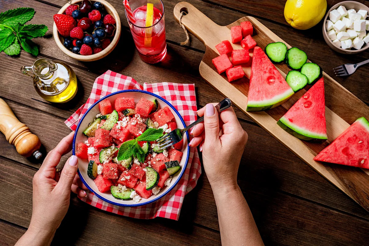 Melões, pepinos e frutas vermelhas estão entre as frutas e vegetais que você deve lavar e esfregar bem antes de consumir para evitar doenças de origem alimentar, como a ciclosporíase.