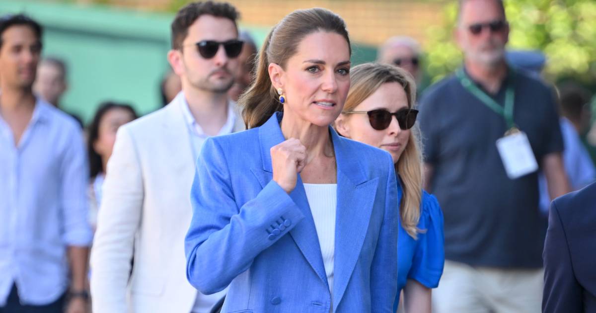 Catherine, Princesa de Gales, visita o Hospital Infantil Evelina London em 6 de julho de 2026 em Londres, Inglaterra.