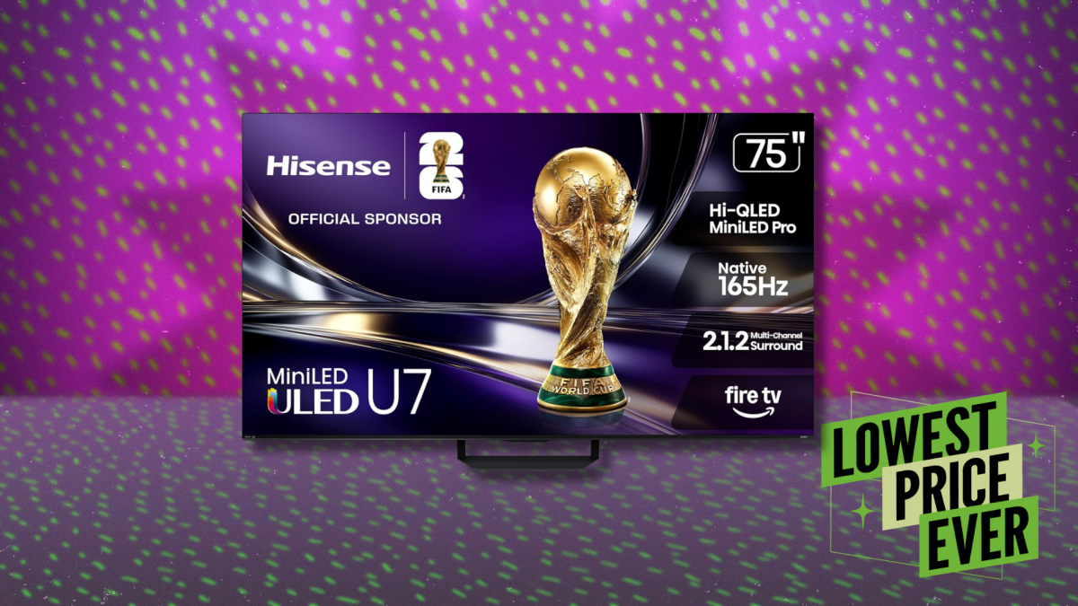 Esta enorme TV Hisense U7 QLED tem 43% de desconto, o preço mais baixo de todos os tempos