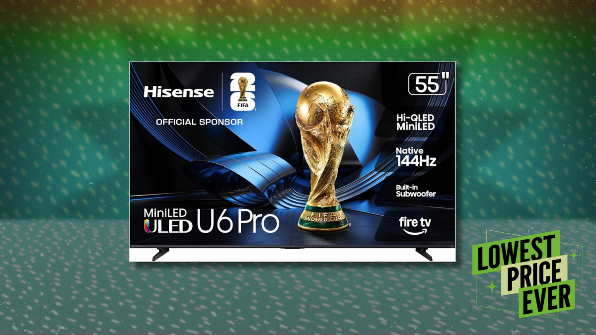 Esta mini TV Hisense de 55 polegadas está com 38% de desconto agora