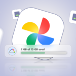 O ícone do Google Fotos na tela de um smartphone