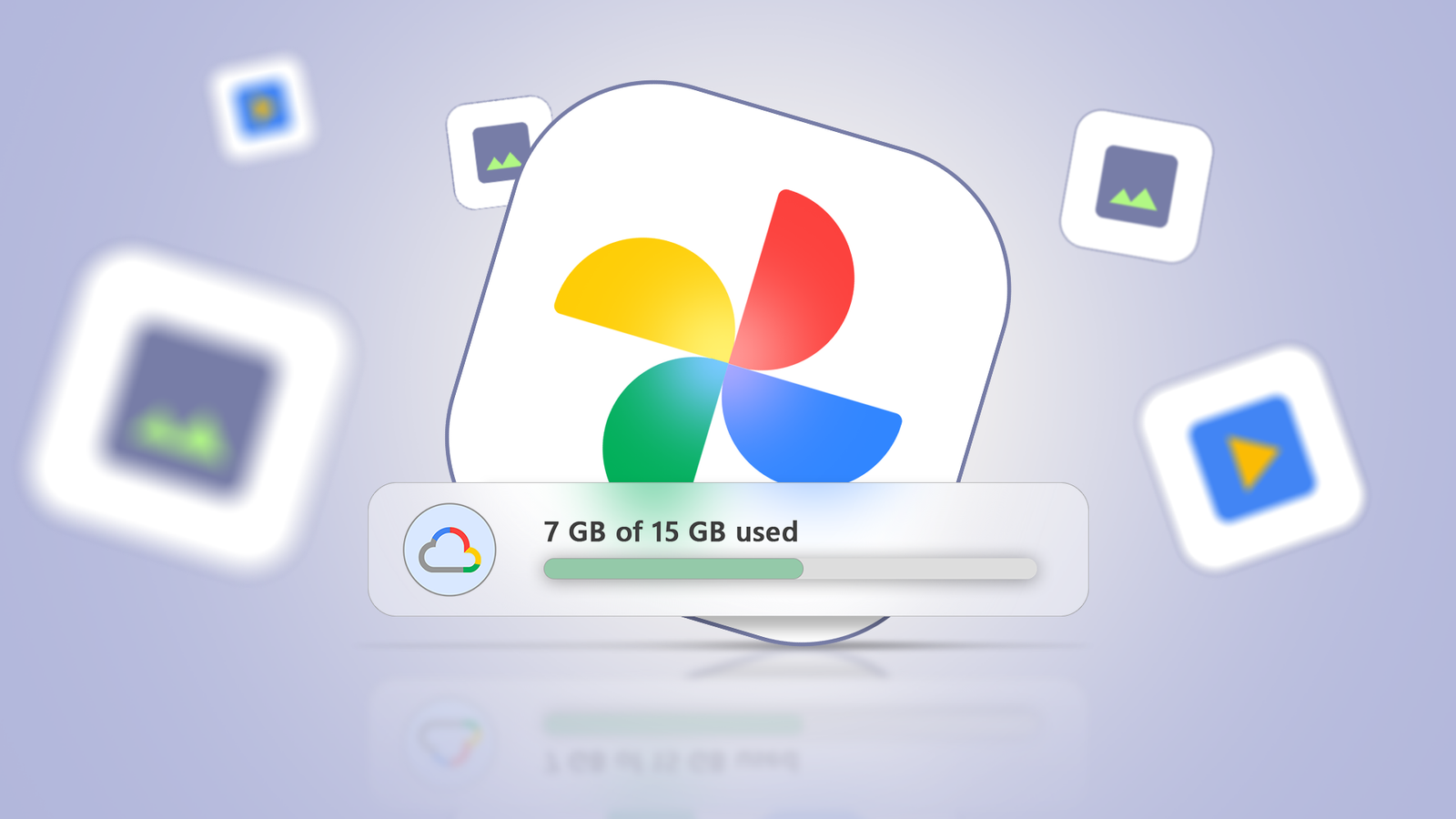 O ícone do Google Fotos na tela de um smartphone