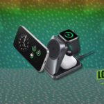 Estação de carregamento sem fio 3 em 1 Anker Prime, compatível com suporte de carregador MagSafe, carregador dobrável tamanho palma certificado Qi2.2 25W para iPhone 17/16, Apple Watch, AirPods (sem bateria, adaptador incluído)