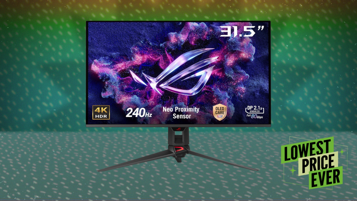 Este monitor de jogos OLED 4K está com desconto de US $ 400 agora
