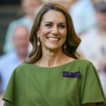 Catherine, Princesa de Gales, participa do décimo quarto dia do Campeonato de Tênis de Wimbledon no All England Lawn Tennis and Croquet Club em 13 de julho de 2025 em Londres, Inglaterra.