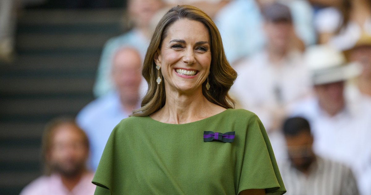 Catherine, Princesa de Gales, participa do décimo quarto dia do Campeonato de Tênis de Wimbledon no All England Lawn Tennis and Croquet Club em 13 de julho de 2025 em Londres, Inglaterra.