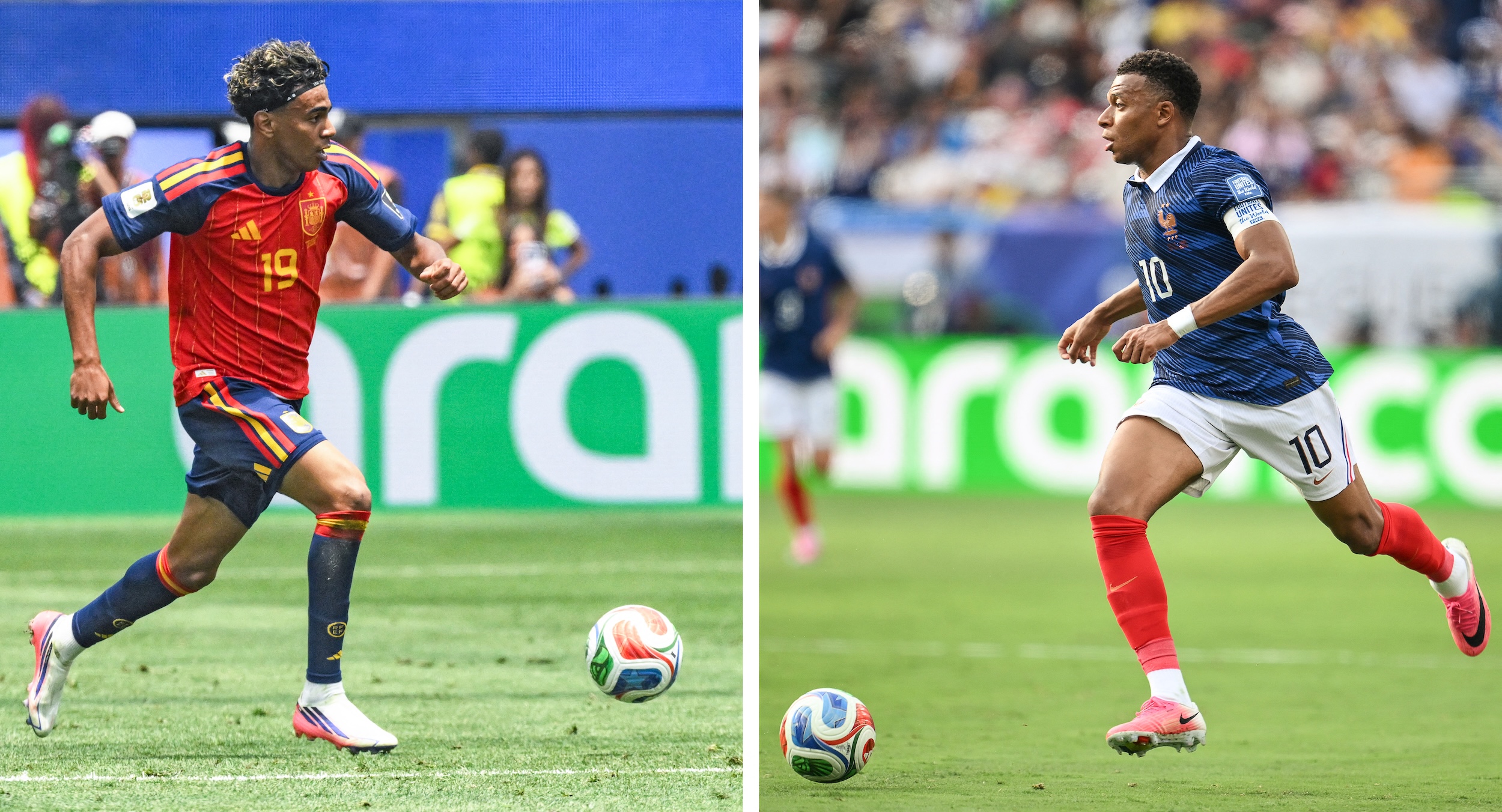 Lamine Yamal x Kylian Mbappe Espanha x França Copa do Mundo de 2026