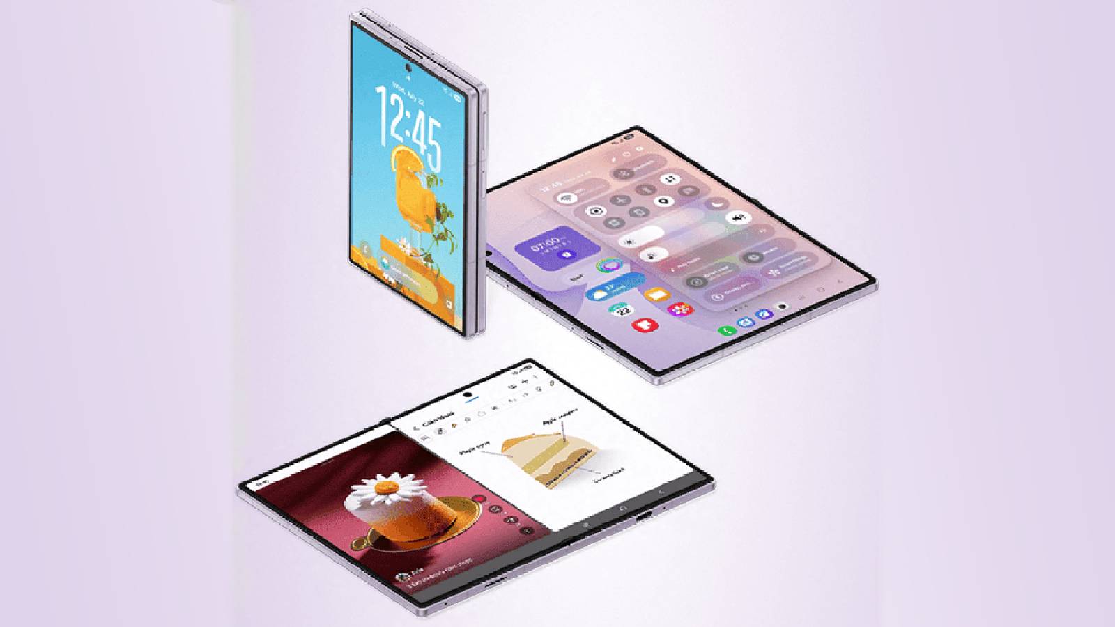 A mão do Homem-Aranha e o Samsung Galaxy Z Fold 8 Wide