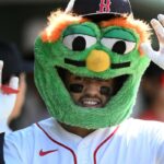 BOSTON, MASSACHUSETTS - JULY 17: Carlos Narváez #75 of the Boston Red Sox celebrates with his teammates after hitting a solo home run against the Tampa Bay Rays  during the seventh inning of game one of a doubleheader at Fenway Park on July 17, 2026 in Boston, Massachusetts.  (Photo by Brian Fluharty/Getty Images)