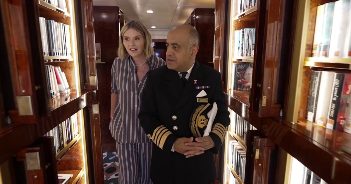 Jenna Bush Hager visita a suíte Queen Mary 2, onde seus avós ficaram