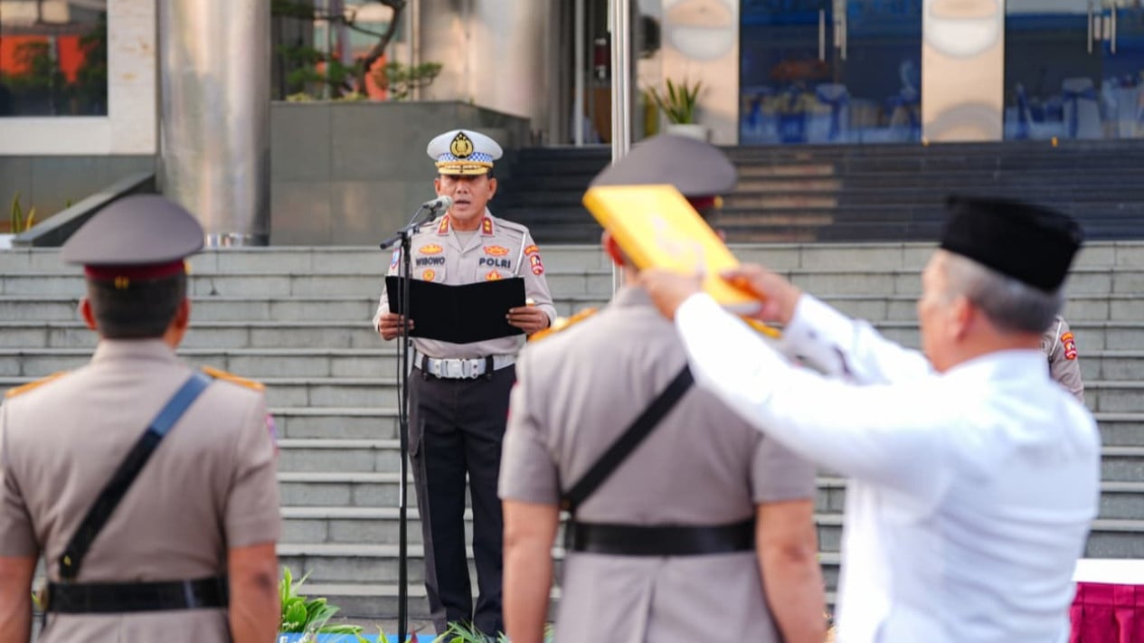 Kakorlantas Pimpin Pelantikan Pejabat Utama Korlantas Polri, Tekankan Kekompakan e Ketangguhan
