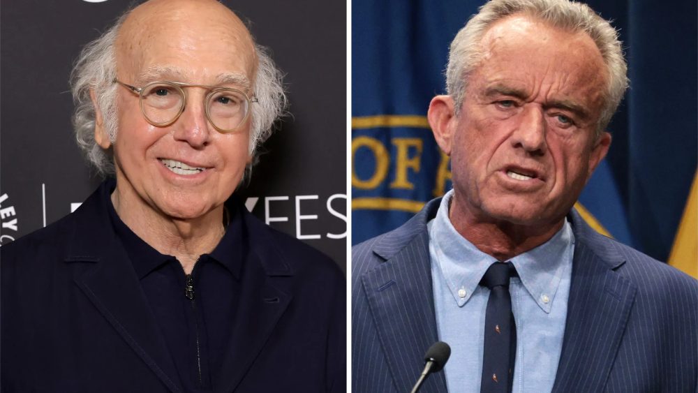 Larry David zomba de RFK Jr. dizendo 'Drop Dead, Bobby' no novo programa da HBO, que reúne o elenco de 'Curb', exceto Cheryl Hines
