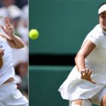 IMPERDÍVEL A polonesa Iga Swiatek (à esquerda) e a filipina Alexandra “Alex” Eala dão tudo de si na partida individual feminina da terceira rodada de tênis em Wimbledon, no sábado. —AFP