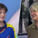 Martha Stewart é uma avó orgulhosa enquanto Truman, 14, fala sobre as previsões da Copa do Mundo HOJE