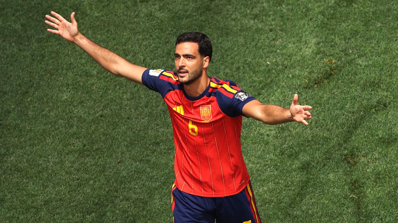 Merino marca no final da vitória da Espanha sobre a Bélgica e define a semifinal da Copa do Mundo da França