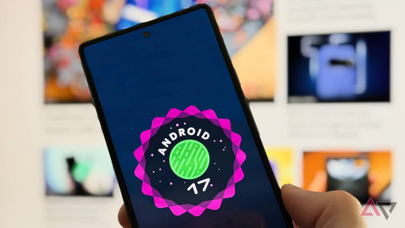 Material 3 Menus expressivos em execução em um Google Pixel 6