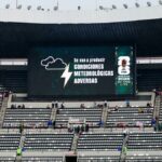 México x Inglaterra – Ordem de abrigo em vigor no Estádio Azteca antes da partida das oitavas de final