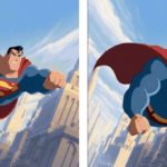Superman, as rendered by Midjourney