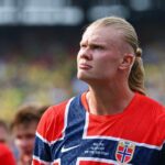 Jogadores da Inglaterra comemoram após a partida