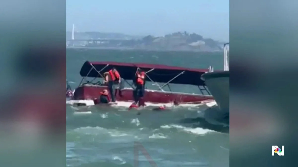 Novo vídeo mostra barco mortal afundando perto de Alcatraz