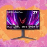 Nunca foi tão barato comprar o monitor de jogos LG Ultragear OLED de 27 polegadas
