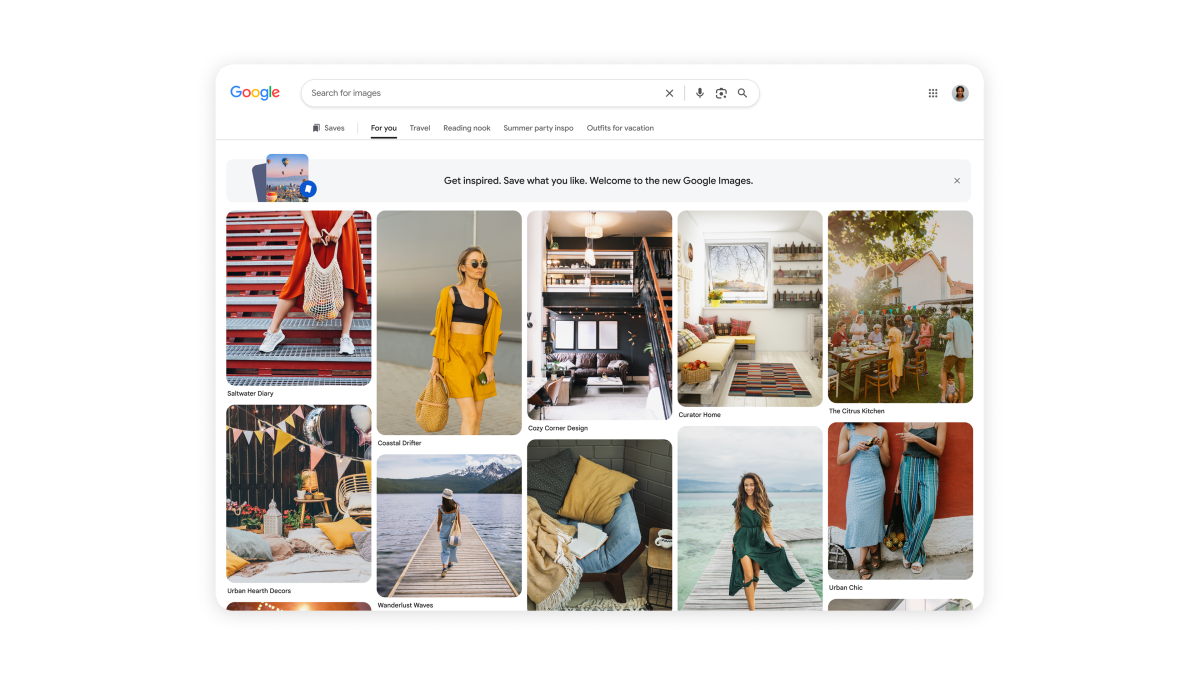 O Imagens do Google recebe uma reformulação semelhante ao Pinterest, focada na descoberta