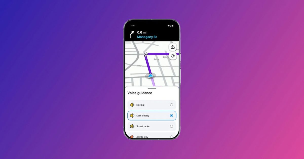 O Waze agora aprende suas preferências e fica mais comunicativo, mas menos tagarela | Screengrab mostra a opção Menos Chatty